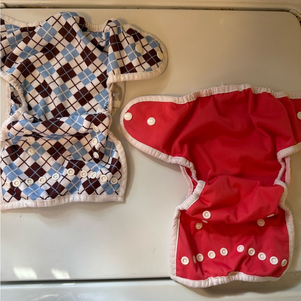Thirsties Size One pocket snap diaper covers lot of 9 GUC cover only - Picture 5 of 13